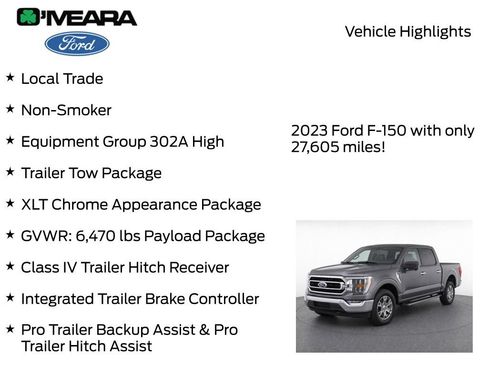 Used 2023 Ford F150 XLT w/ Equipment Group 302A High AWD/4WD image 8