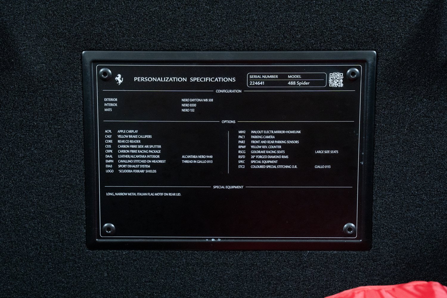 Certified 2017 Ferrari 488 Spider RWD image 49