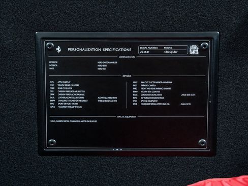 Certified 2017 Ferrari 488 Spider RWD image 49