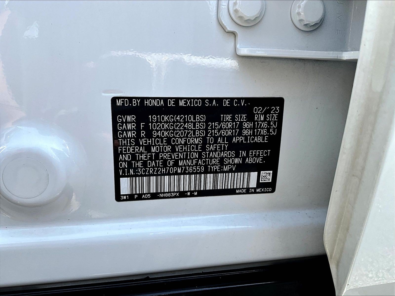 Used 2023 Honda HR-V EX-L image 19