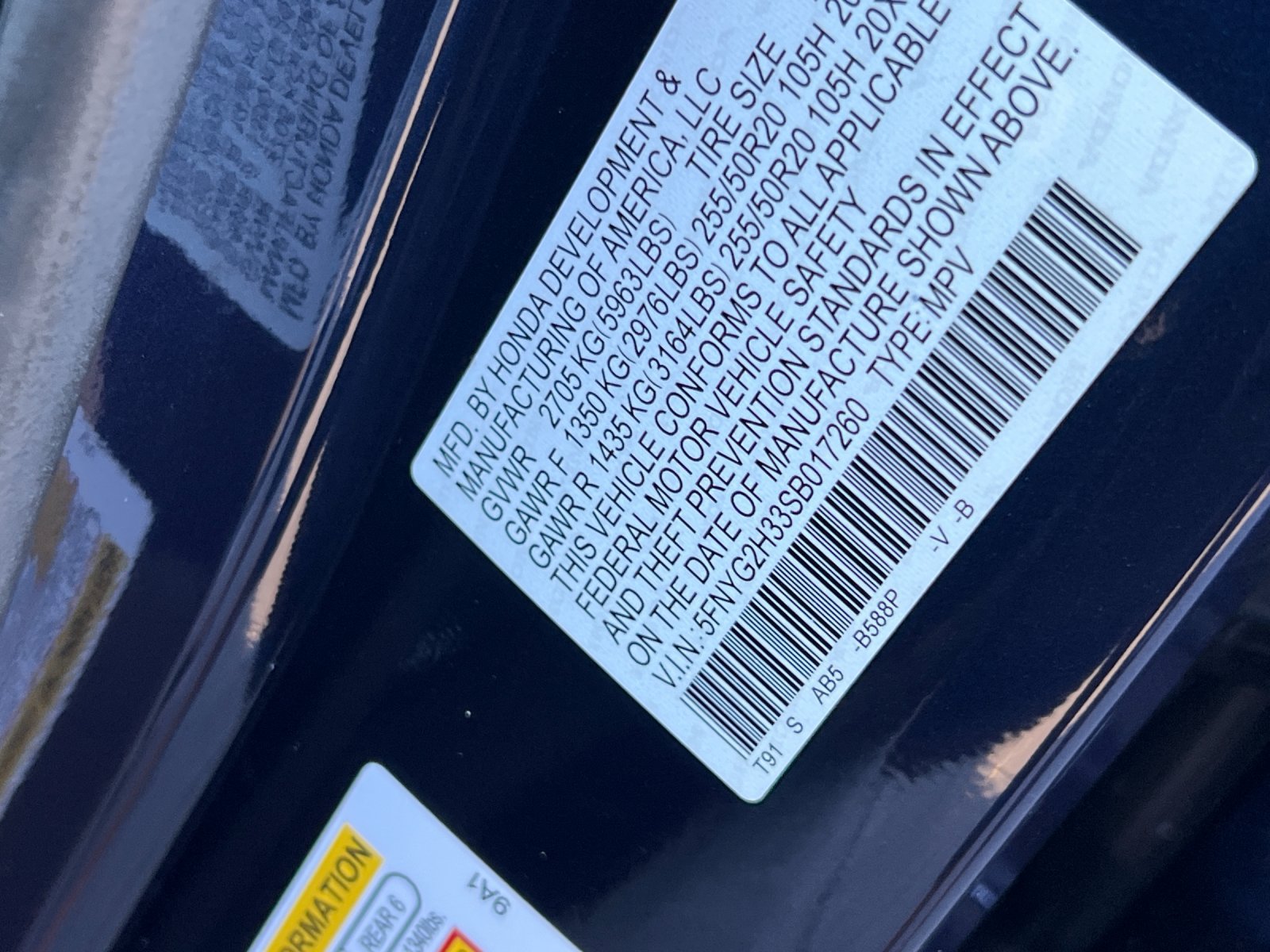 Certified 2025 Honda Pilot Sport image 29