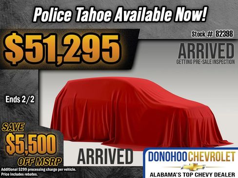 New 2026 Chevrolet Tahoe Police image 1