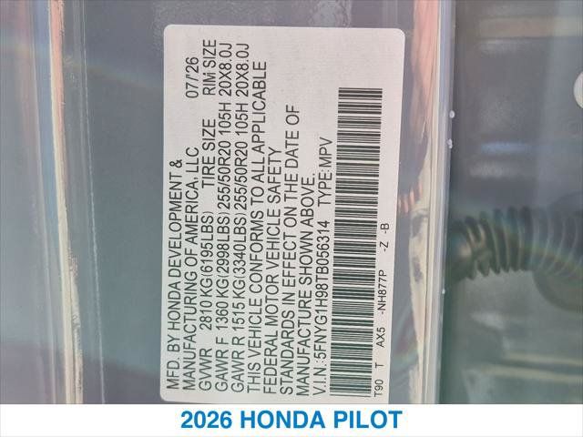 New 2026 Honda Pilot Black Edition image 27