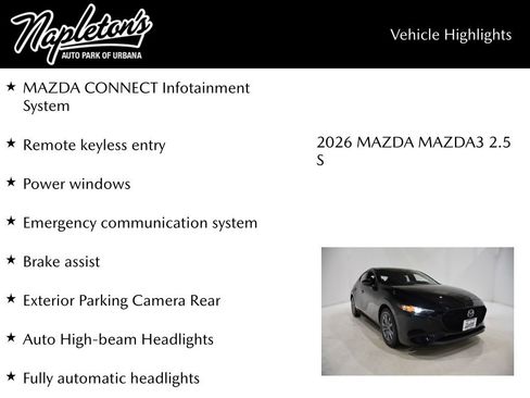 New 2026 MAZDA MAZDA3 s image 15