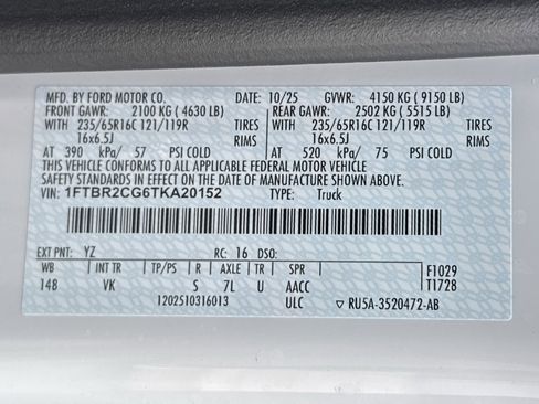 New 2026 Ford Transit 250 148 Medium Roof Extended AWD image 30