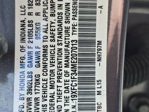 Certified 2021 Honda Civic EX image 10