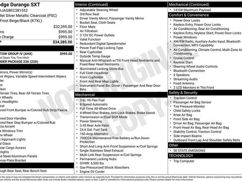 Used 2014 Dodge Durango SXT w/ Trailer Tow Group IV AWD/4WD image 31