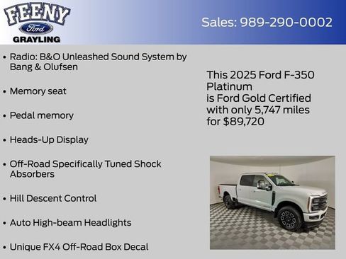 Certified 2025 Ford F350 Platinum image 18