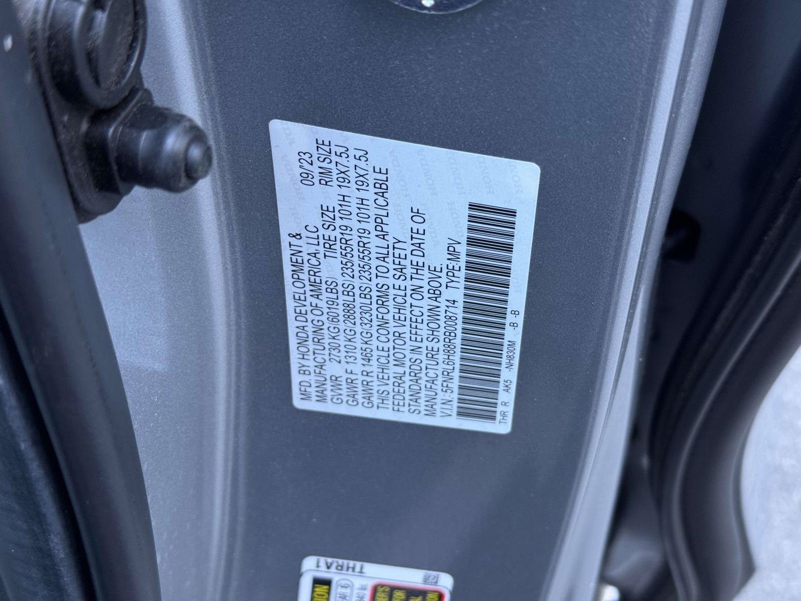 Certified 2024 Honda Odyssey Touring image 34