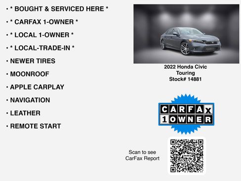 Used 2022 Honda Civic Touring image 7