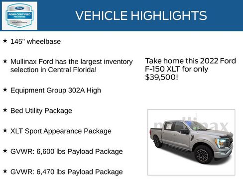 Used 2022 Ford F150 XLT w/ Equipment Group 302A High image 34