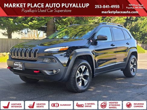 Used 2016 Jeep Cherokee Trailhawk w/ Leather Interior Group AWD/4WD image 1