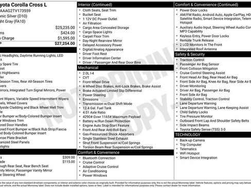 Used 2026 Toyota Corolla Cross L FWD image 3
