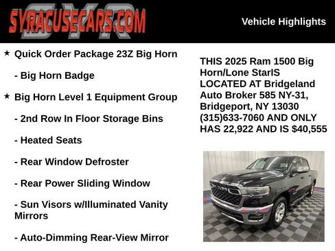 Used 2025 RAM 1500 Big Horn AWD/4WD image 5