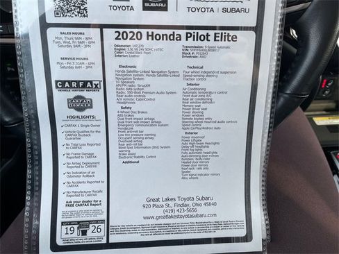 Used 2020 Honda Pilot Elite image 27