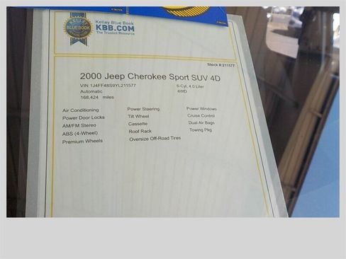 Used 2000 Jeep Cherokee Sport image 18