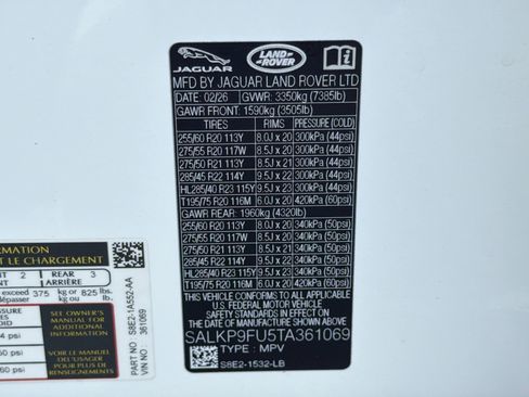 New 2026 Land Rover Range Rover SE AWD/4WD image 46