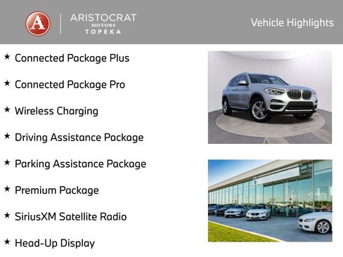 Used 2020 BMW X3 xDrive30i w/ Premium Package image 2