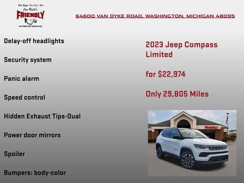 Used 2023 Jeep Compass Limited AWD/4WD image 25