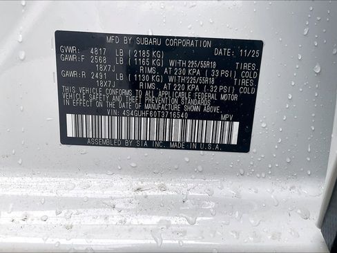 New 2026 Subaru Crosstrek 2.5i Sport AWD/4WD image 12