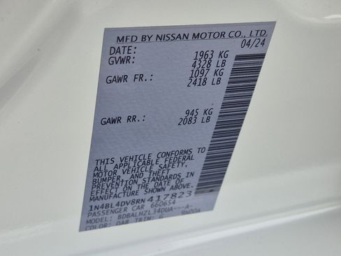 Used 2024 Nissan Altima 2.5 SV FWD image 37