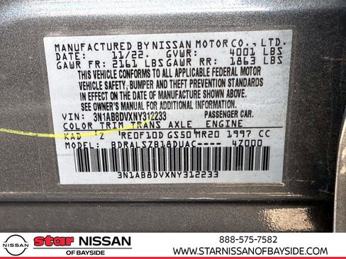 Certified 2022 Nissan Sentra SR w/ Trunk Package image 32