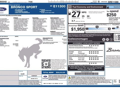 Used 2025 Ford Bronco Sport Heritage AWD/4WD image 10