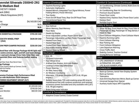 New 2026 Chevrolet Silverado 2500 ZR2 w/ LPO, Dark Essentials Package AWD/4WD image 4