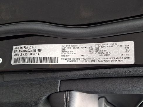 Certified 2021 Jeep Grand Cherokee L Laredo AWD/4WD image 26