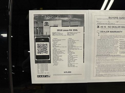 Used 2018 Lexus RX 350L AWD image 12