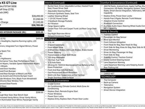 Used 2026 Kia K5 GT-Line w/ GT-Line Red Interior Package FWD image 6