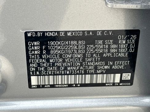 New 2026 Honda HR-V EX-L image 28