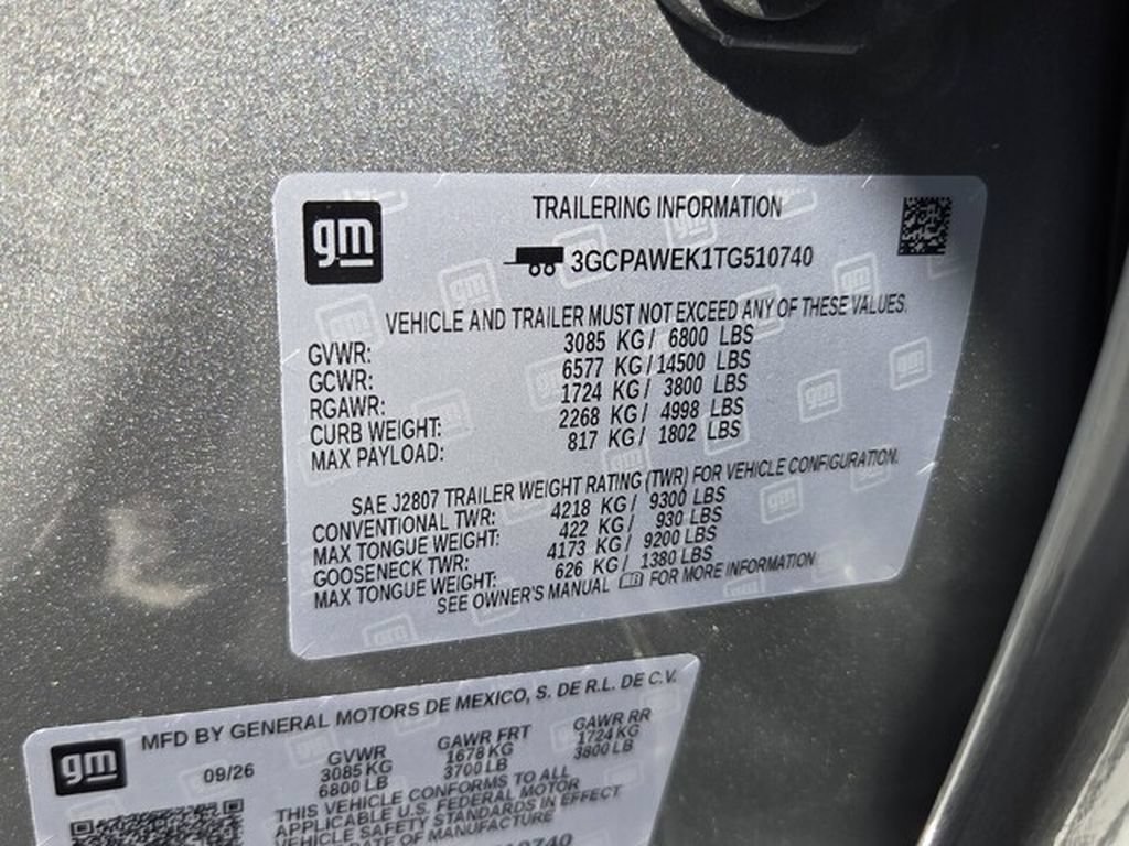 New 2026 Chevrolet Silverado 1500 RST w/ RST Select Package RWD image 19