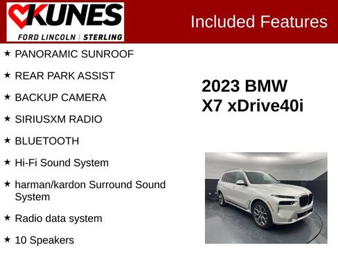 Used 2023 BMW X7 xDrive40i AWD/4WD image 3