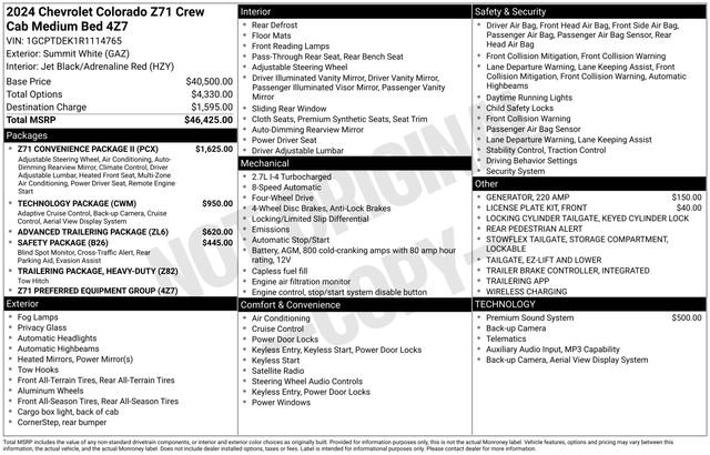 Used 2024 Chevrolet Colorado Z71 w/ Z71 Convenience Package 2 AWD/4WD image 24