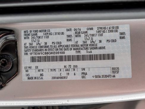 Used 2016 Ford F150 XLT RWD image 65