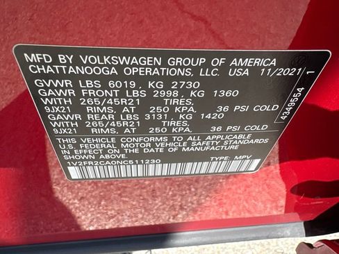 Used 2022 Volkswagen Atlas SEL Premium AWD/4WD image 22