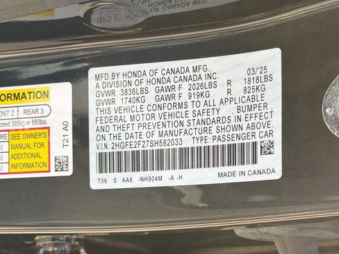 Used 2025 Honda Civic LX image 40