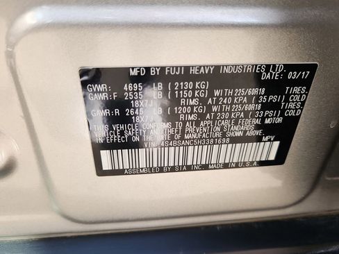 Used 2017 Subaru Outback 2.5i Limited image 17