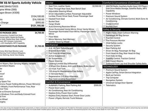 Used 2017 BMW X6 M Base image 5