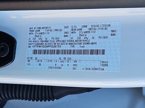 Used 2023 Ford F150 Platinum w/ Equipment Group 701A High image 38