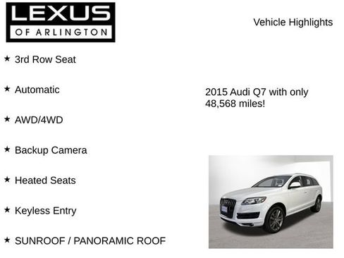 Used 2015 Audi Q7 3.0T Premium Plus w/ Premium Plus Package AWD/4WD image 8