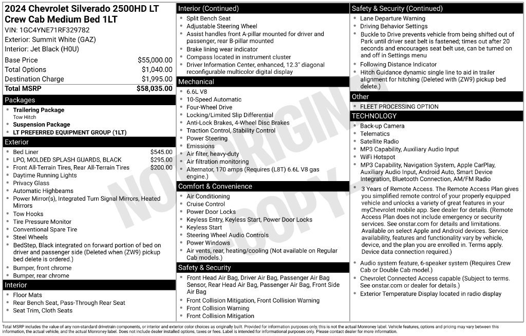 Used 2024 Chevrolet Silverado 2500 LT AWD/4WD image 25