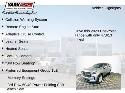 Used 2023 Chevrolet Tahoe Premier AWD/4WD image 7
