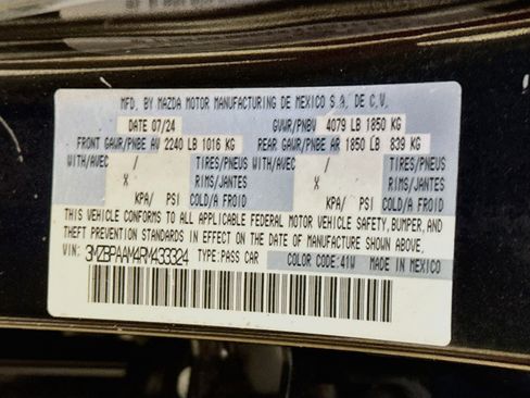 Used 2024 MAZDA MAZDA3 s FWD image 27