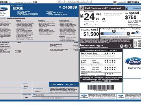 Used 2018 Ford Edge SEL FWD image 19