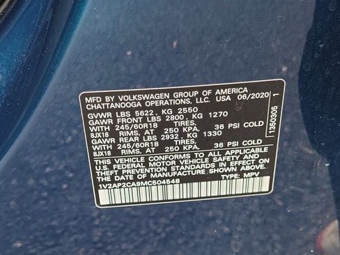 Used 2021 Volkswagen Atlas S FWD image 32