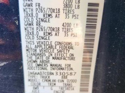 Used 2008 Nissan Titan XE w/ Preferred Pkg image 16