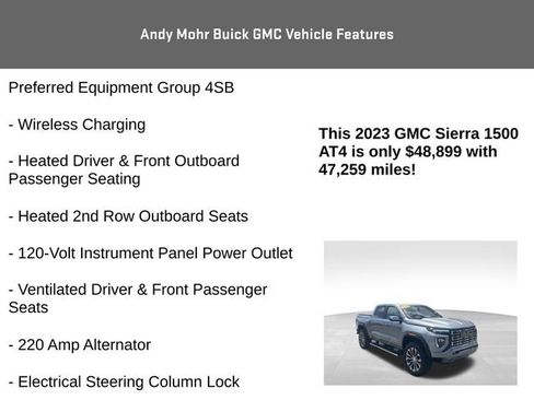 Used 2023 GMC Sierra 1500 AT4 w/ Technology Package AWD/4WD image 16