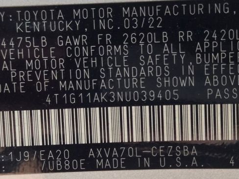 Used 2022 Toyota Camry SE FWD image 33